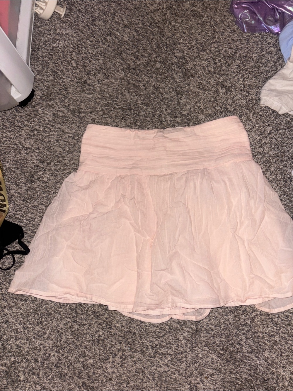 NWT Abercrombie kids light Pink Tiered Mini Skirt